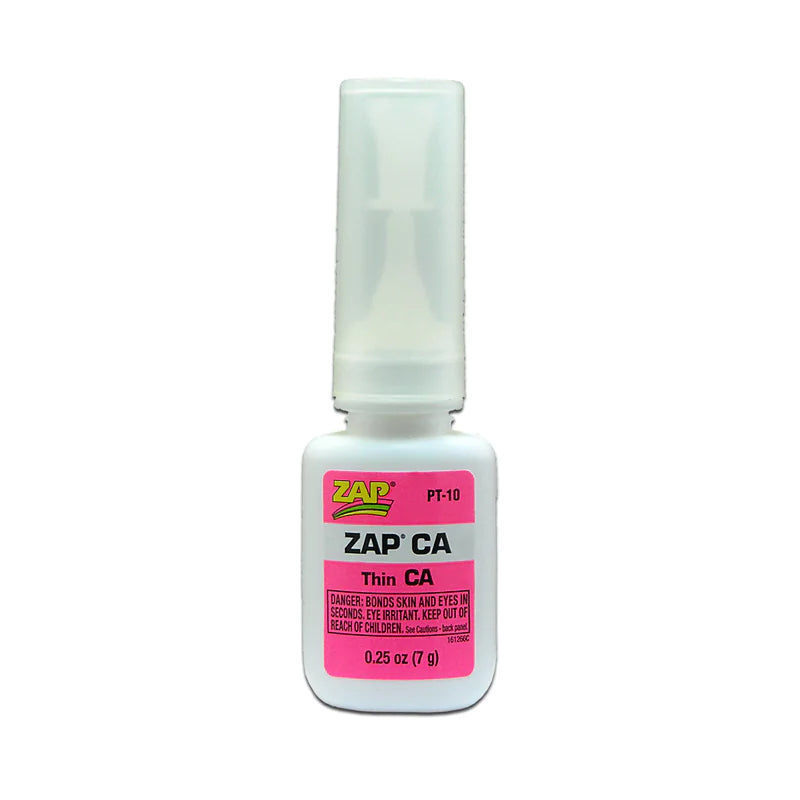 Zap Thin CA Glue 1/4oz Bottle PT-10