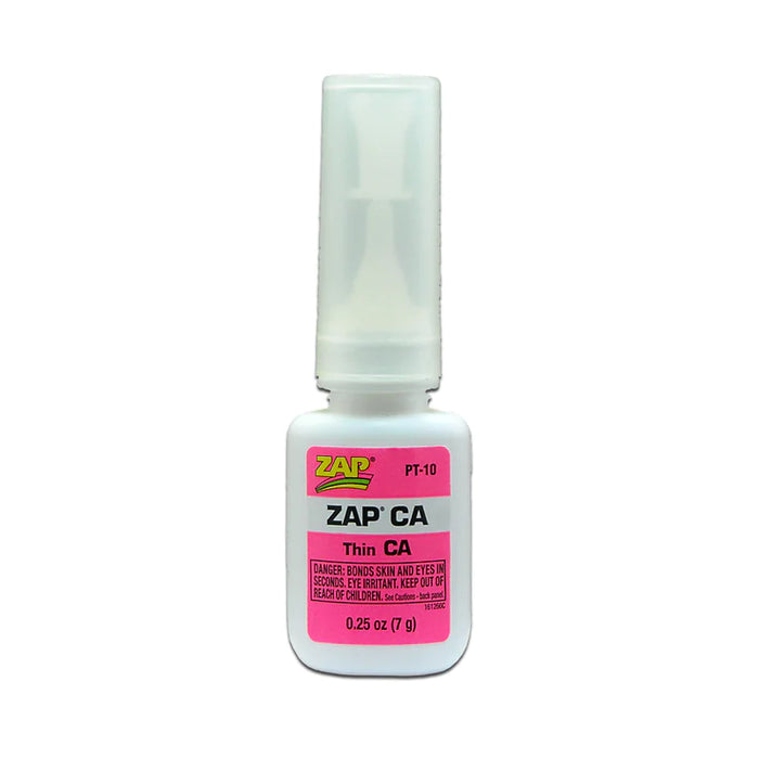 Zap Thin CA Glue 1/4oz Bottle PT-10