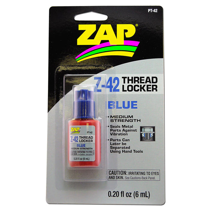 PT-42 Zap Z-42 Blue Thread Locker 0.2oz Bottle
