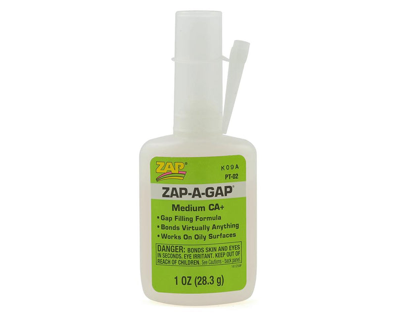 PT-02 Pacer Technology Zap-A-Gap Medium CA+ Glue (1oz)