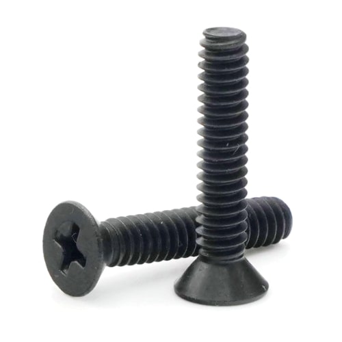 HW-0836BK Hyperdrive 8-32 x 5/8 Flat Head Screws (6) Black