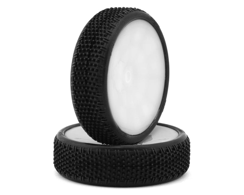 PMT3070-C3-W Pro-Motion Viper 2.2" Slim 2WD Pre-Mount Front LP Carpet 1/10 Buggy Tire (C3 Green/Medium) (White) (2)
