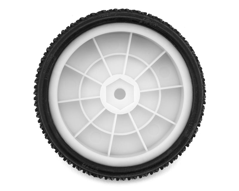 PMT3070-C3-W Pro-Motion Viper 2.2" Slim 2WD Pre-Mount Front LP Carpet 1/10 Buggy Tire (C3 Green/Medium) (White) (2)