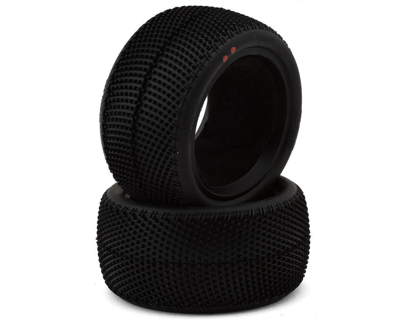 3090-C4 Pro-Motion Viper 2.2" Rear LP Carpet 1/10 Buggy Tire (2) (C4 Red/Soft)
