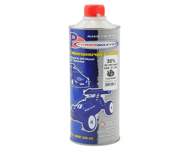 VP Fuel PowerMaster Pro Race 30% Car Fuel (9% Castor/Synthetic Blend) (One Quart)