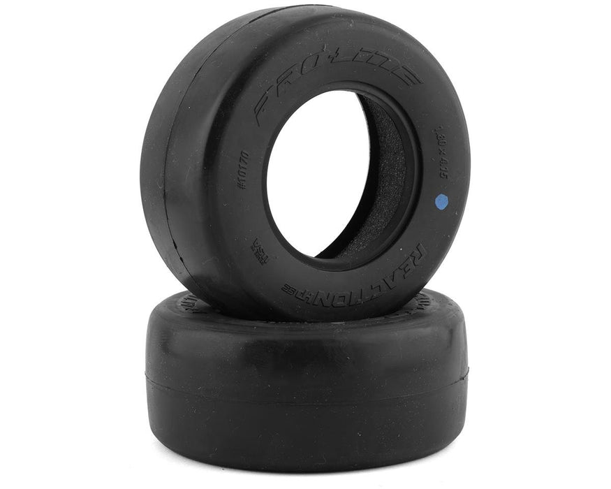 PRO10170-03 Pro-Line Reaction HP Belted Drag Slick 2.2/3.0 SCT Rear Tires (2) (Ultra Blue)