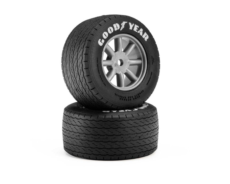 PRO1036310 Pro-Line Losi® NASCAR® Goodyear Blue Streak VTA Front Pre-Mounted Tires (Grey) (2)