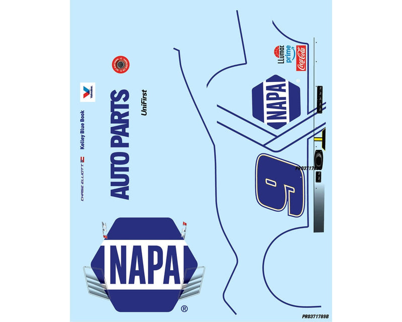 PRO371722 Pro-Line Losi NASCAR® Chase Elliott #9 NAPA® 100th Anniversary 2025 Chevy Camaro Body (Clear) (Limited Edition)