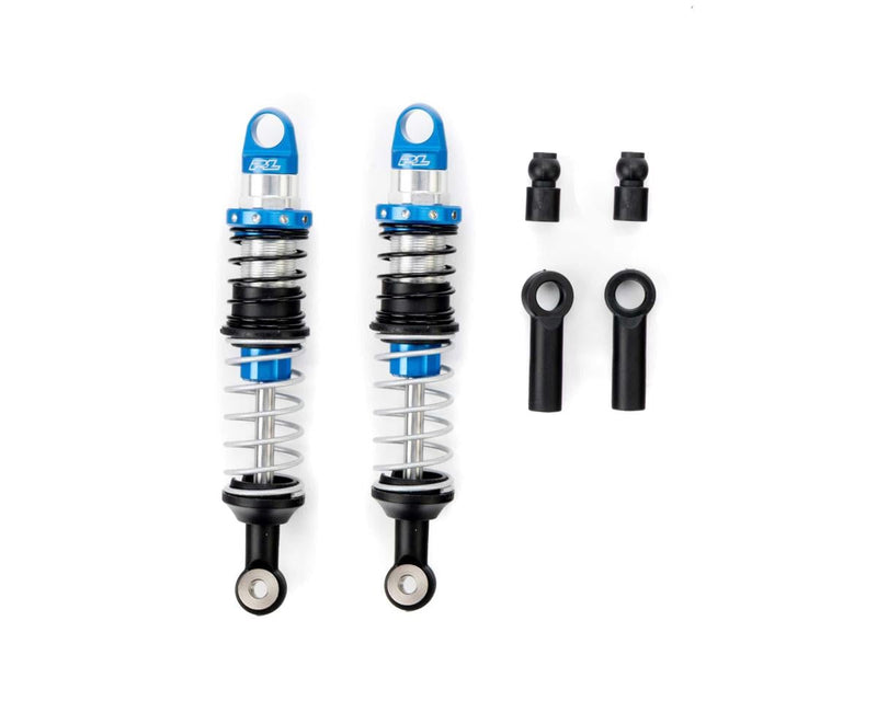 PRO631603 Pro-Line Pro-Spec Scaler Aluminum Oil-Filled Threaded Dual-Spring Crawler Shocks (Silver/Blue) ( 80-85mm) (2)