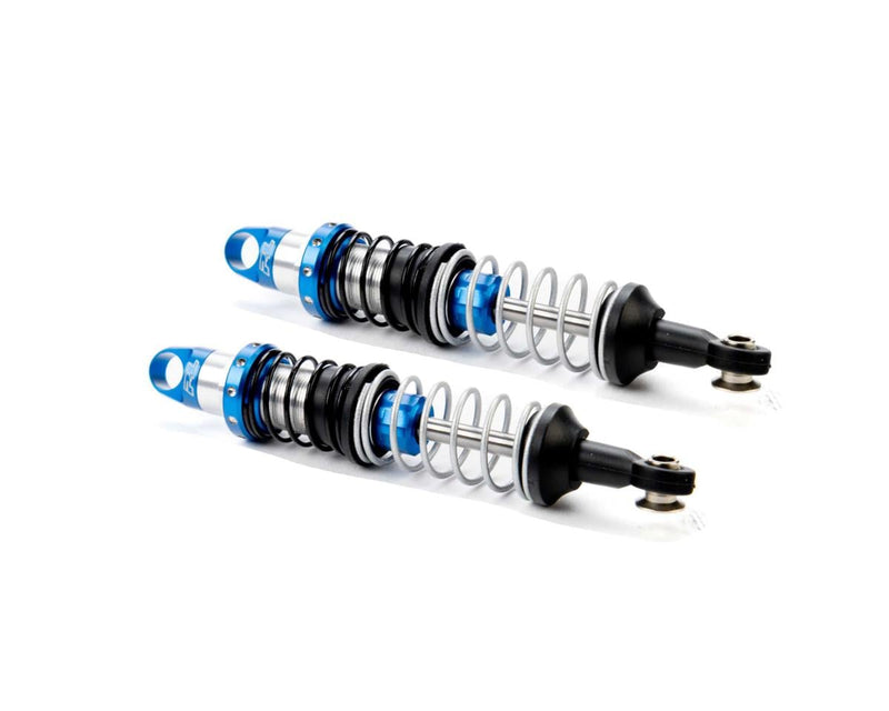 PRO631603 Pro-Line Pro-Spec Scaler Aluminum Oil-Filled Threaded Dual-Spring Crawler Shocks (Silver/Blue) ( 80-85mm) (2)