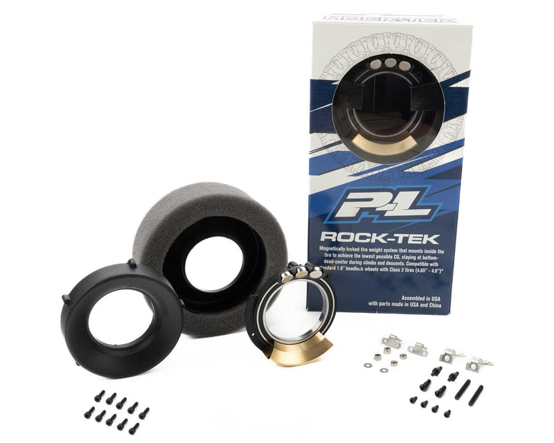PRO647900 Pro-Line Rock-Tek 1.9" Rock Crawler Dual Stage Foam & Brass Weight (108g ea) (2) (108g ea)