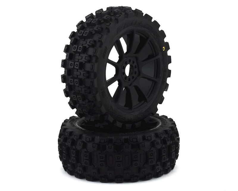 PRO906721 Pro-Line Badlands MX Pre-Mounted 1/8 Buggy Tires (Black) (2) (M2) w/Mach 10 Wheel