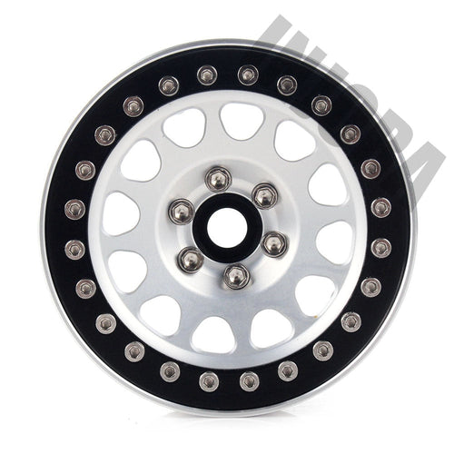 CRAW18050_BS INJORA 4PCS 2.2" Aluminum Beadlock Wheel Rims for 1/10 RC Crawler