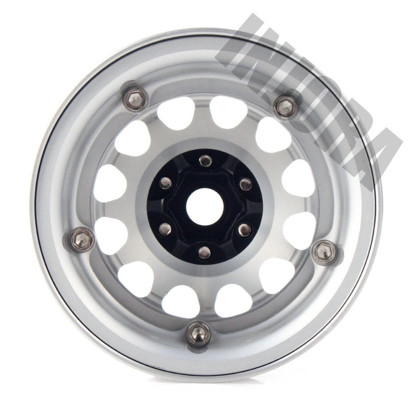 CRAW18050_BS INJORA 4PCS 2.2" Aluminum Beadlock Wheel Rims for 1/10 RC Crawler