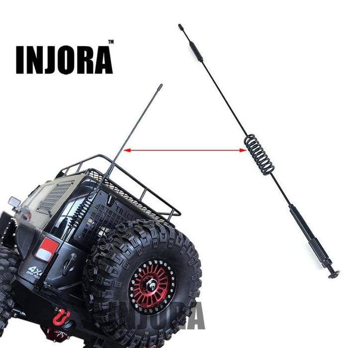 INJORA 1pc 197mm Metal Decorative Antenna, 1/10 Scale Accessories For RC Crawler