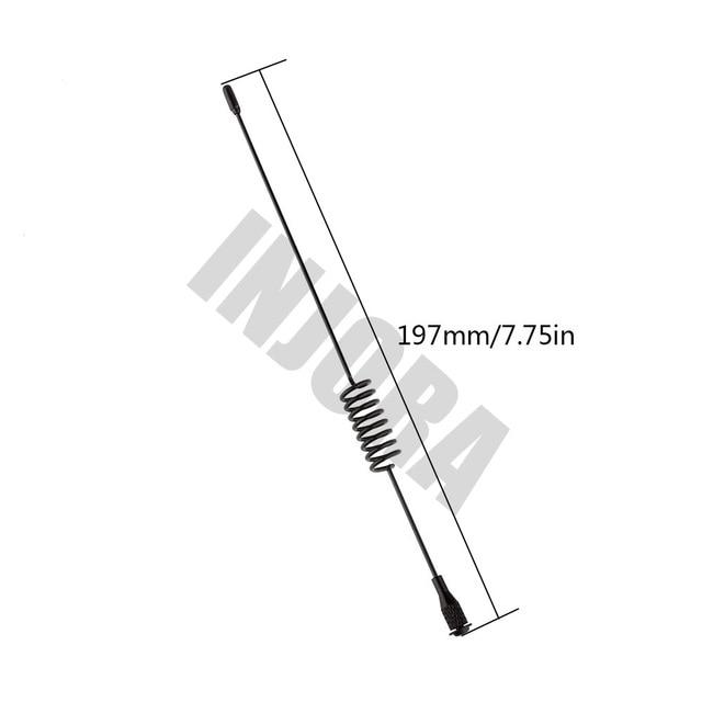 INJORA 1pc 197mm Metal Decorative Antenna, 1/10 Scale Accessories For RC Crawler