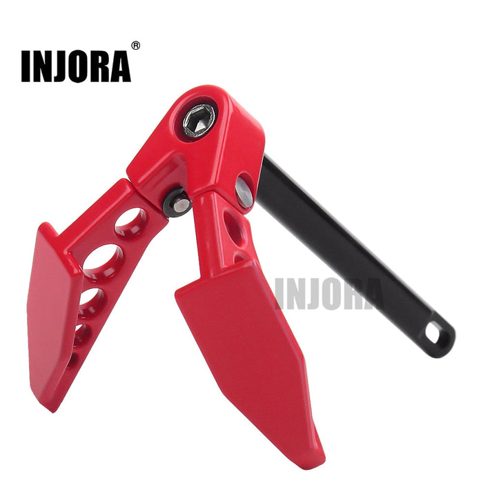 INJORA 60*40mm Metal Foldable Winch Earth Anchor Decor For 1/10 RC Crawler