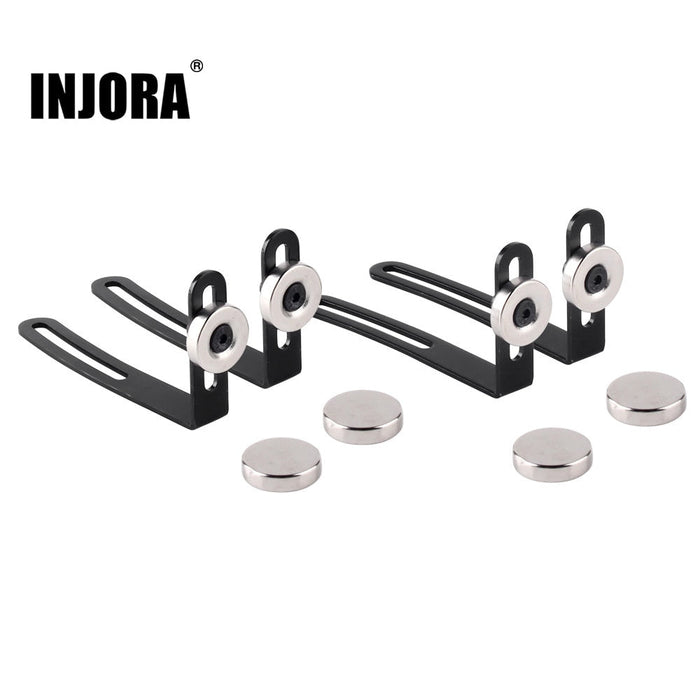 CRAW18004 INJORA 4PCS Shell Body Mount Metal L-Bracket With Magnet For SCX10 II