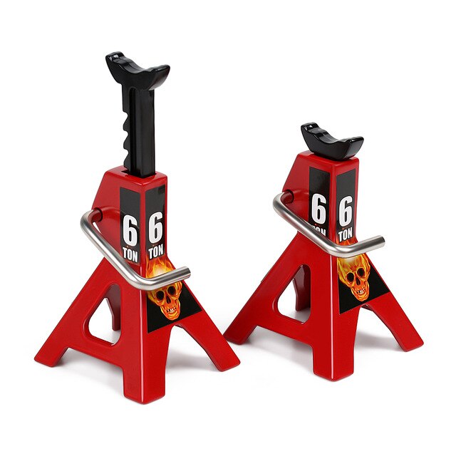 CRAW18323_6T INJORA 2pcs Metal Height Adjustable Jack Repair Stand For 1/10 RC Crawler CRAW18323_6TBK