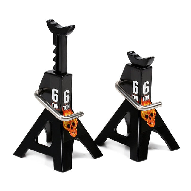 CRAW18323_6T INJORA 2pcs Metal Height Adjustable Jack Repair Stand For 1/10 RC Crawler CRAW18323_6TBK