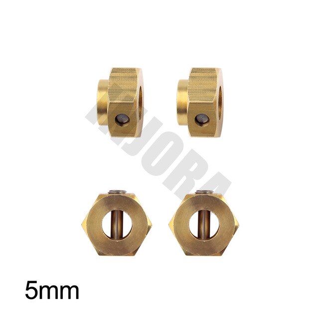 INJORA 4PCS/6PCS 12mm Heavy Brass Wheel Hex Hub Extenders For Traxxas TRX4 TRX6 1/10th Scale