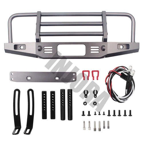 CRAW18184 INJORA Adjustable Metal Front Bumper for TRX4 SCX10 & SCX10 II