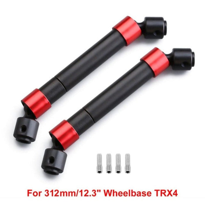 INJORA 2PCS Metal CVD Drive Shaft For Traxxas TRX-4, 312mm Wheelbase TRX-4