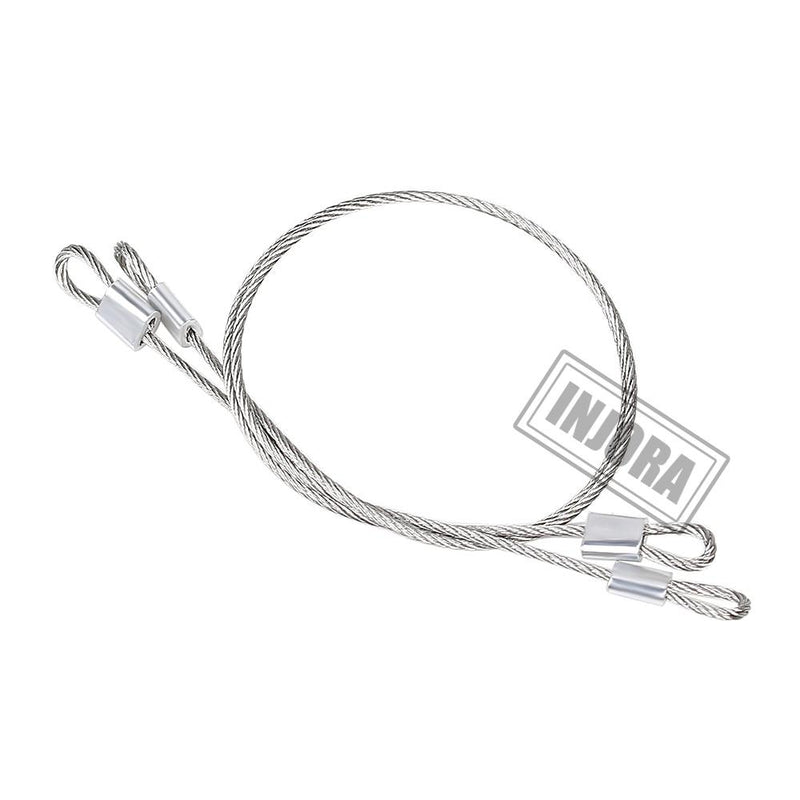 INJORA 2pcs 180mm Modified Parts Steel Ropes For 1/10 RC Crawler CRAW18311