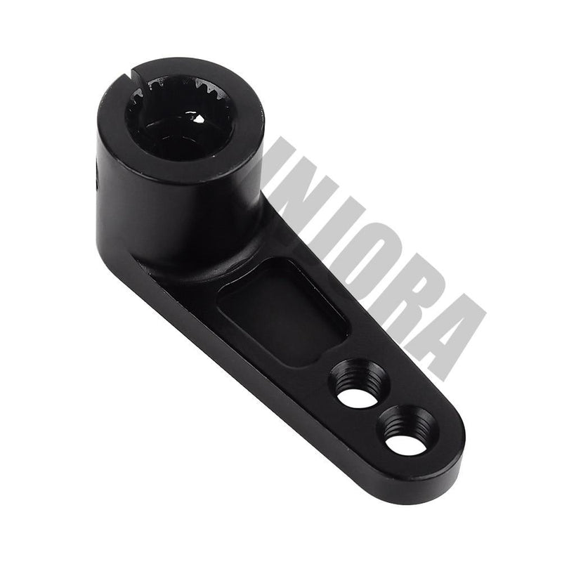 CRAW18167_Black INJORA 1PCS 28mm M3 25T Metal Tooth Steering Servo Arm Horn Heightening For RC Car