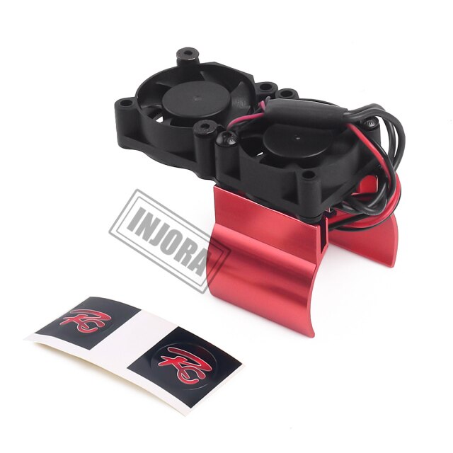 INJORA Motor Heat Sink Cooling Fan With Thermal Receptor For 1/10 RC Car