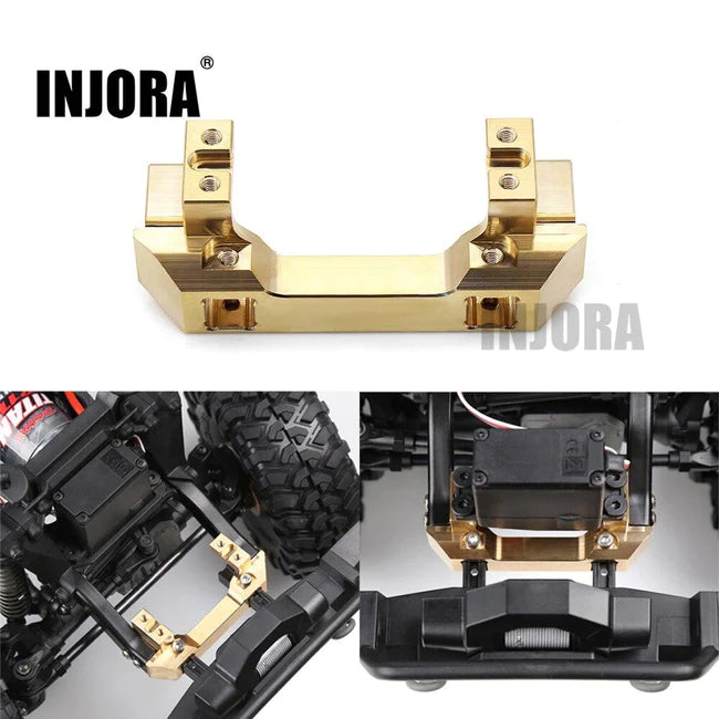 TRX4-8237A INJORA Brass Front Bumper Mount Servo Stand for Traxxas TRX-4
