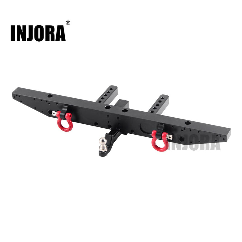 CRAW2017324 INJORA Metal Rear Bumper With D-Rings For 1/10 RC Crawler Traxxas TRX-4
