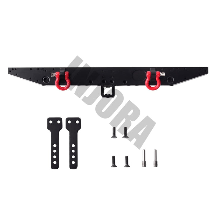 INJORA Metal Rear Bumper With D-Rings For 1/10 RC Crawler Traxxas TRX-4
