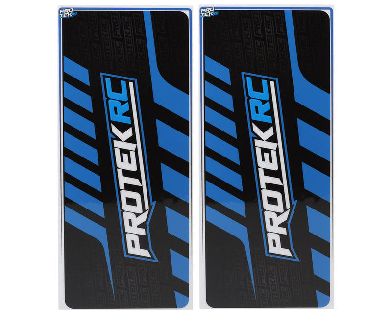 PTK-1102-24 ProTek RC 2024 Universal Chassis Protective Sheet (Blue/Black) (2) (12.5x33.5cm)