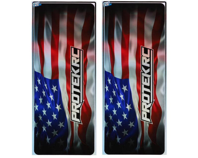PTK-1102-USAHALO ProTek RC Universal Chassis Protective Sheet (Holographic USA) (2) (12.5x33.5cm)