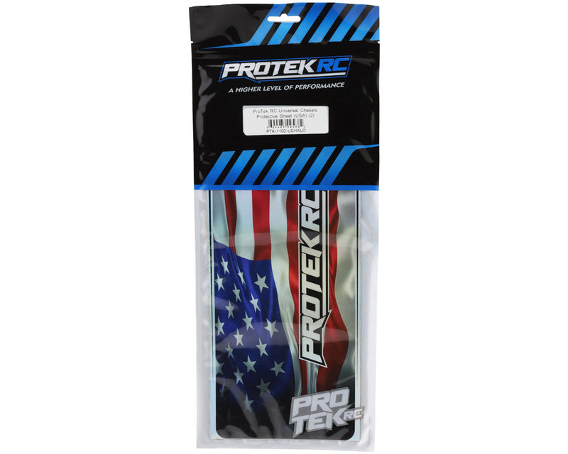 PTK-1102-USAHALO ProTek RC Universal Chassis Protective Sheet (Holographic USA) (2) (12.5x33.5cm)