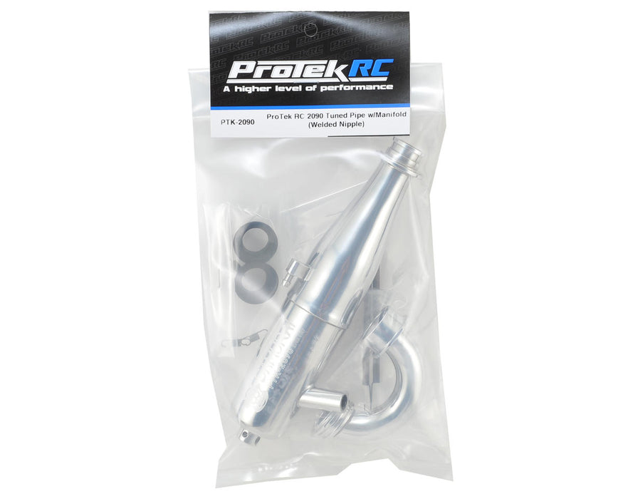 ProTek RC 2090 Tuned Exhaust Pipe w/75mm Manifold (Welded Nipple)