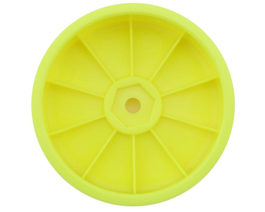 PTK-2757 ProTek RC 2.2" "Narrow" Concave Front 2WD 1/10 Buggy Wheels (Yellow) (4) (12mm Hex)