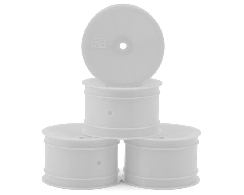 PTK-2758 ProTek RC 2.2" Concave Rear 1/10 Buggy Wheels (White) (4) (12mm Hex)