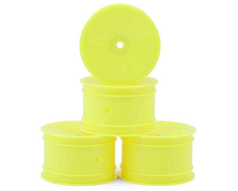 PTK-2759 ProTek RC 2.2" Concave Rear 1/10 Buggy Wheels (Yellow) (4) (12mm Hex)