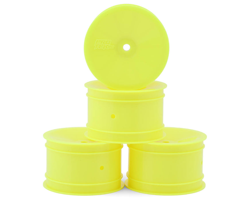 PTK-2759 ProTek RC 2.2" Concave Rear 1/10 Buggy Wheels (Yellow) (4) (12mm Hex)