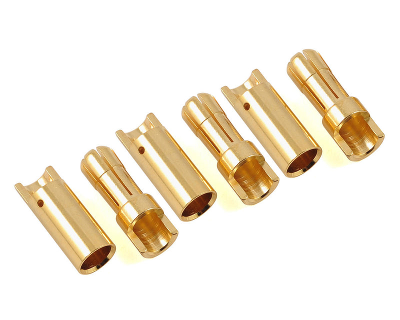 PTK-5014 ProTek RC 5.5mm "Super Bullet" Solid Gold Connectors (3 Male/3 Female)