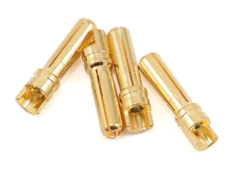 PTK-5035 ProTek RC 4.0mm "Super Bullet" Solid Gold Connectors (4 Male)