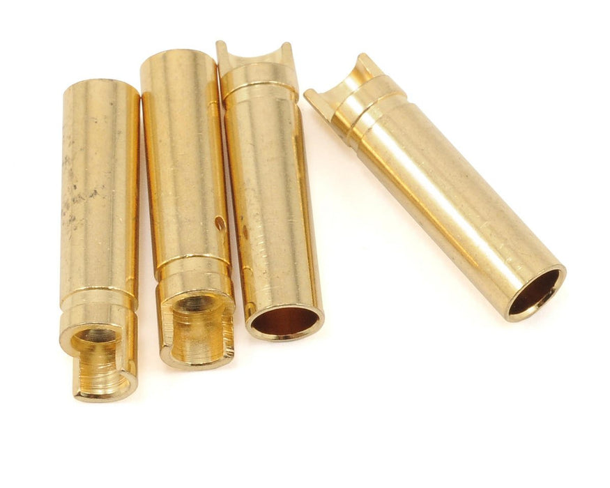 PTK-5036 ProTek RC 4.0mm "Super Bullet" Solid Gold Connectors (4 Female)