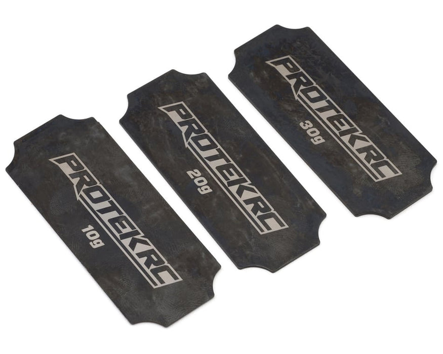 PTK-5077 ProTek RC Battery Weight Set for Spencer Rivkin Edition Battery (10g, 20g & 30g)