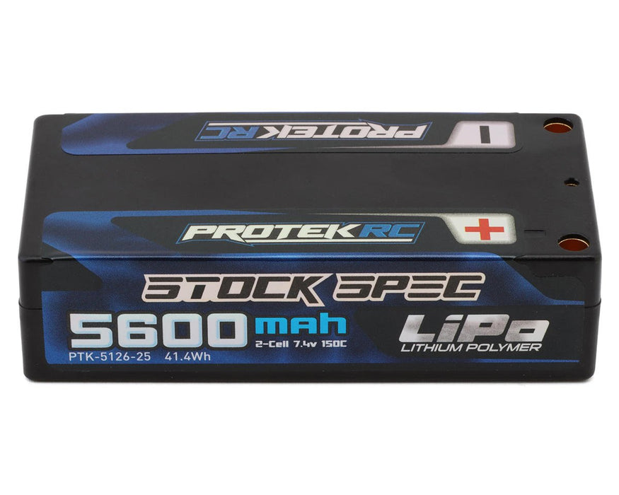 PTK-5126-25 ProTek RC 2S 150C Low IR Si-Graphene "Stock Spec" Shorty LiPo Battery (7.4V/5600mAh) (ROAR Approved)