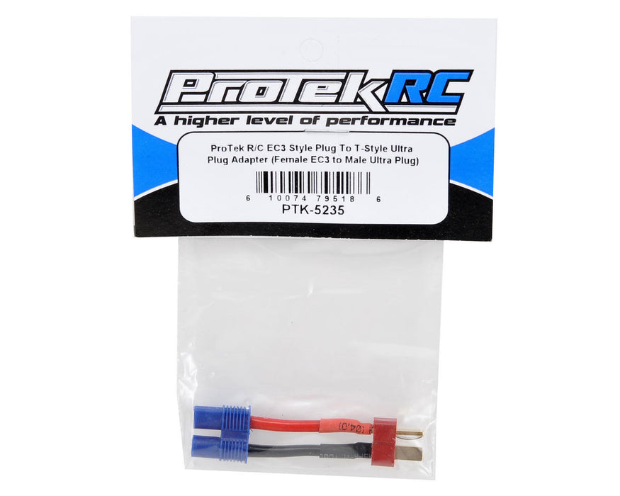 PTK-5235 Protek RC EC3 Style to T-Style Ultra Plug Adapter (Female EC3/ Male Ultra)