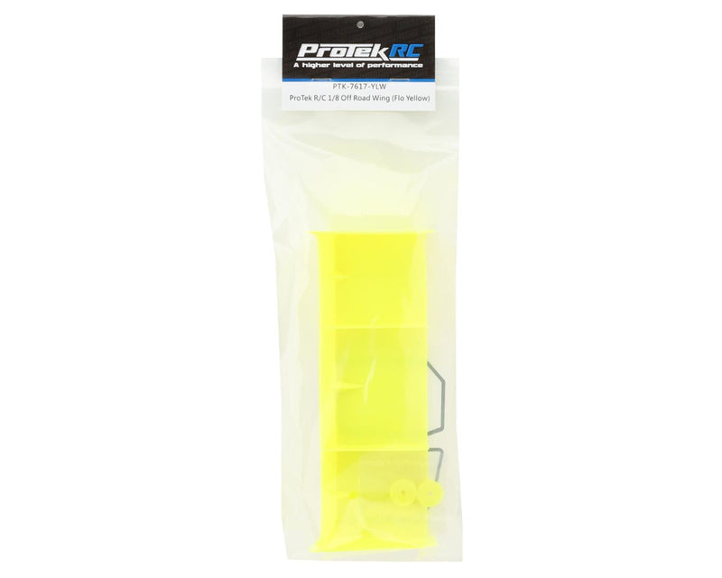 PTK-7617-YLW ProTek RC 1/8 Off-Road Euro Wing (Flo. Yellow)