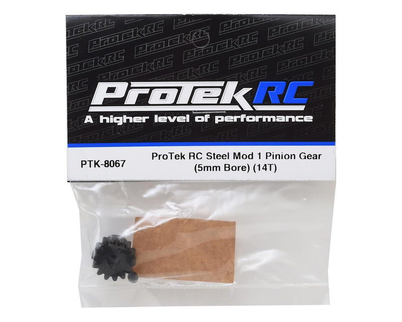 PTK-8067 ProTek RC Steel Mod 1 Pinion Gear (5mm Bore) (14T)