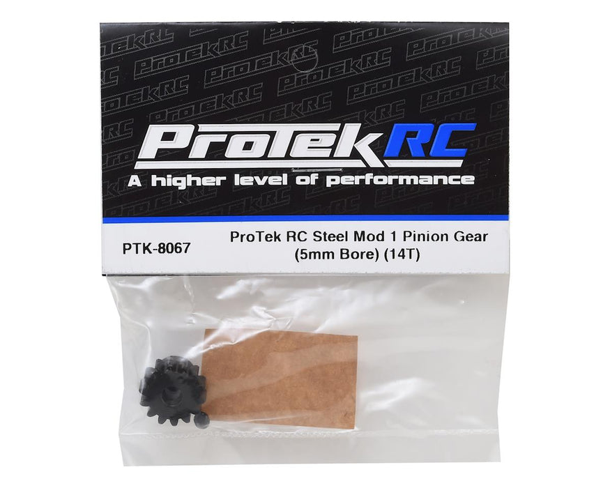 PTK-8067 ProTek RC Steel Mod 1 Pinion Gear (5mm Bore) (14T)